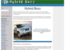 Tablet Screenshot of hybridbuzz.com